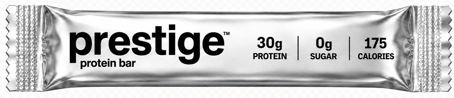 Silver Prestige protein bar concept packaging